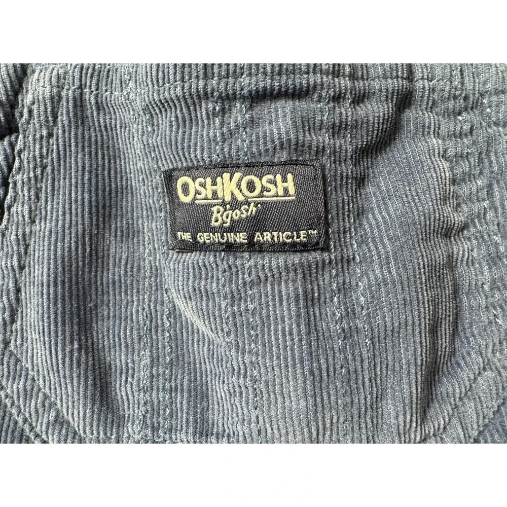 OshKosh B'gosh Blue Corduroy Overalls Kids‎ Size 18M Unisex